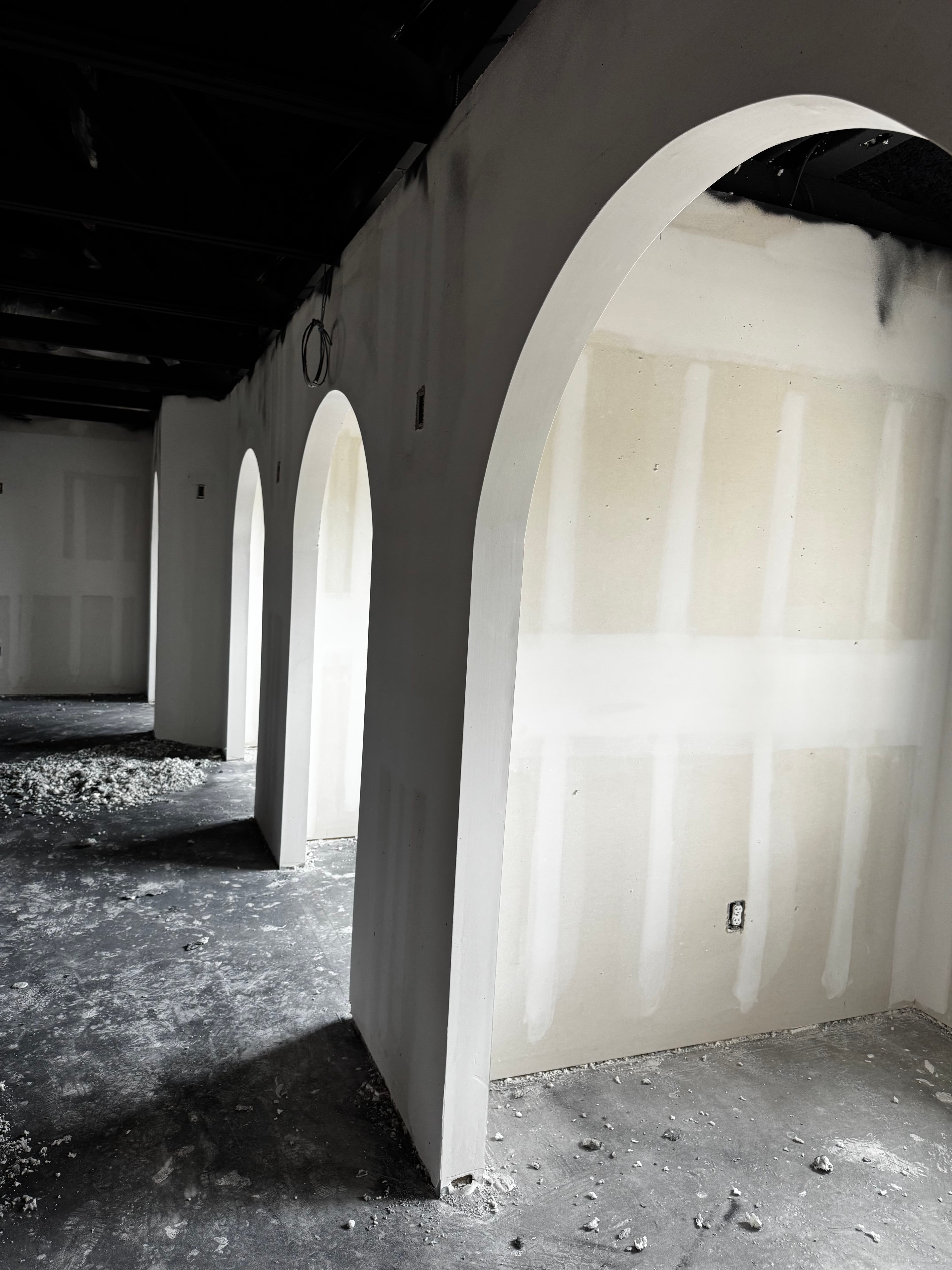 Project Arched Drywall and Insulation Progress at Mary's Tacos in Kerrville image