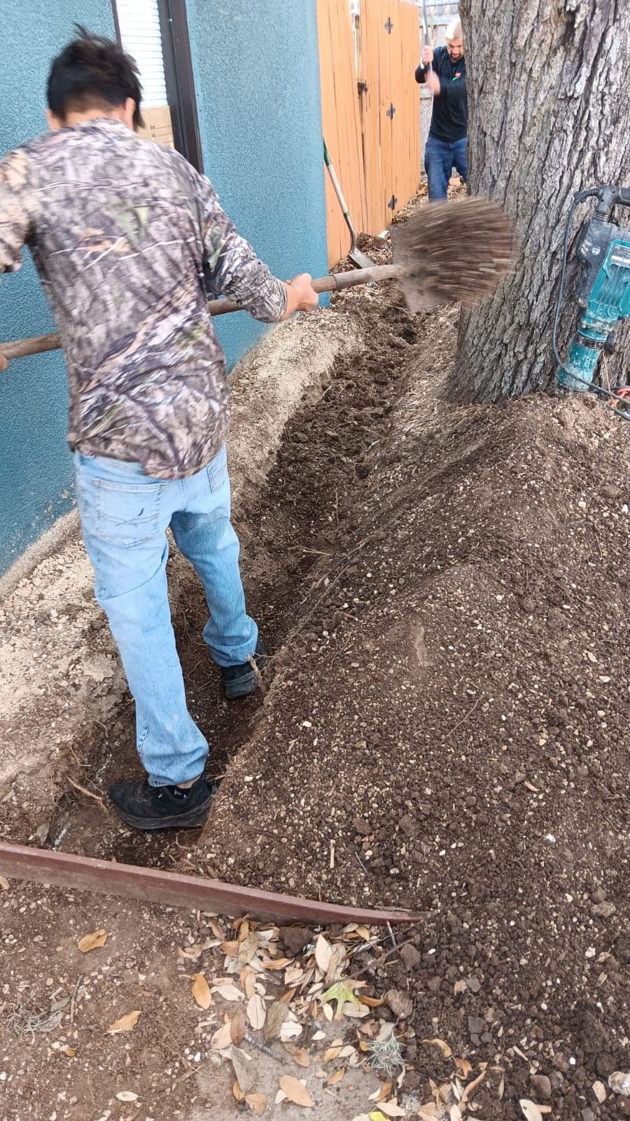 French Drain Installation for Commercial Client