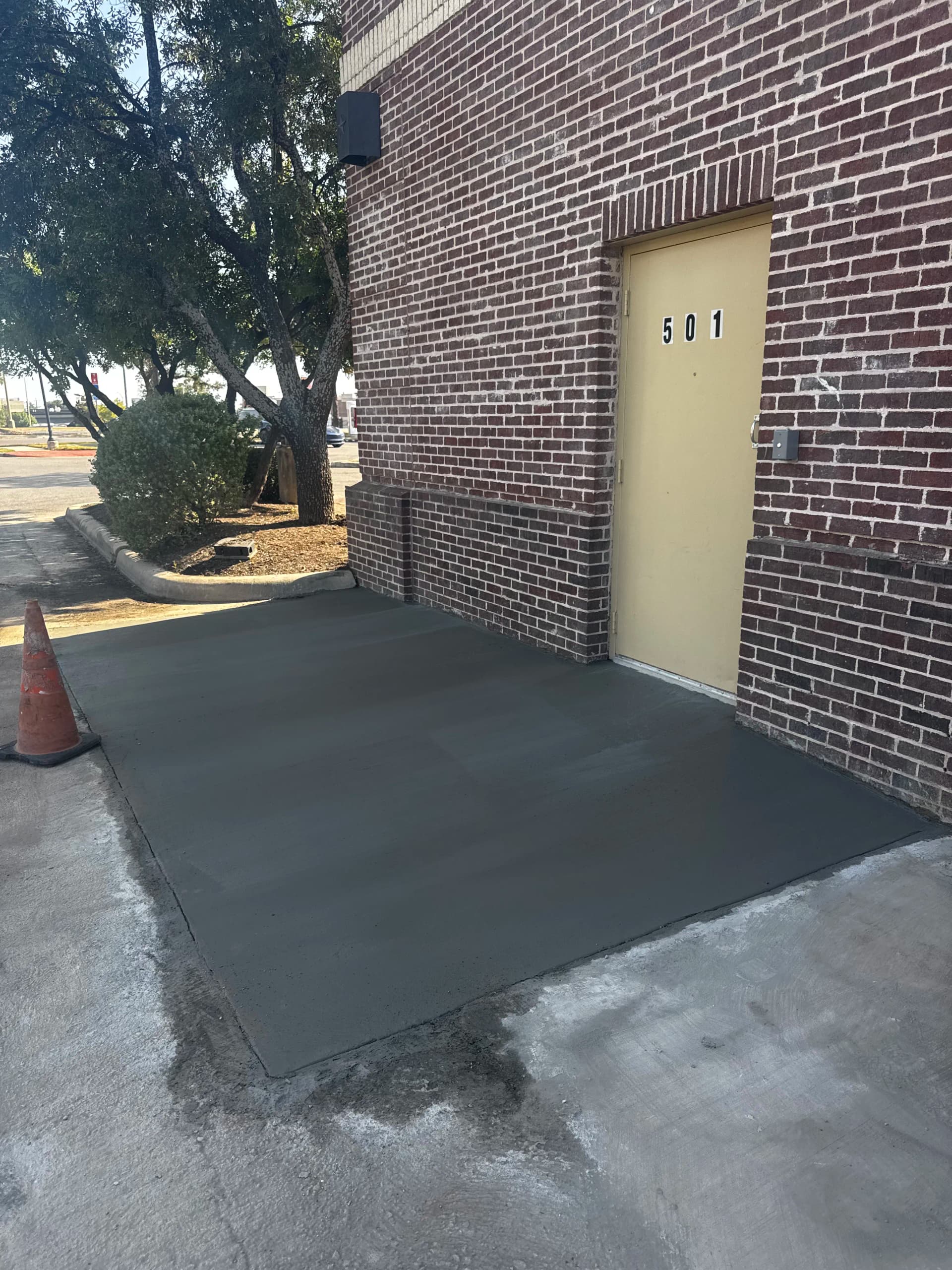 Gallery photos for Sloped Concrete Slab for Drainage at Piada Italian in San Antonio: Image #2