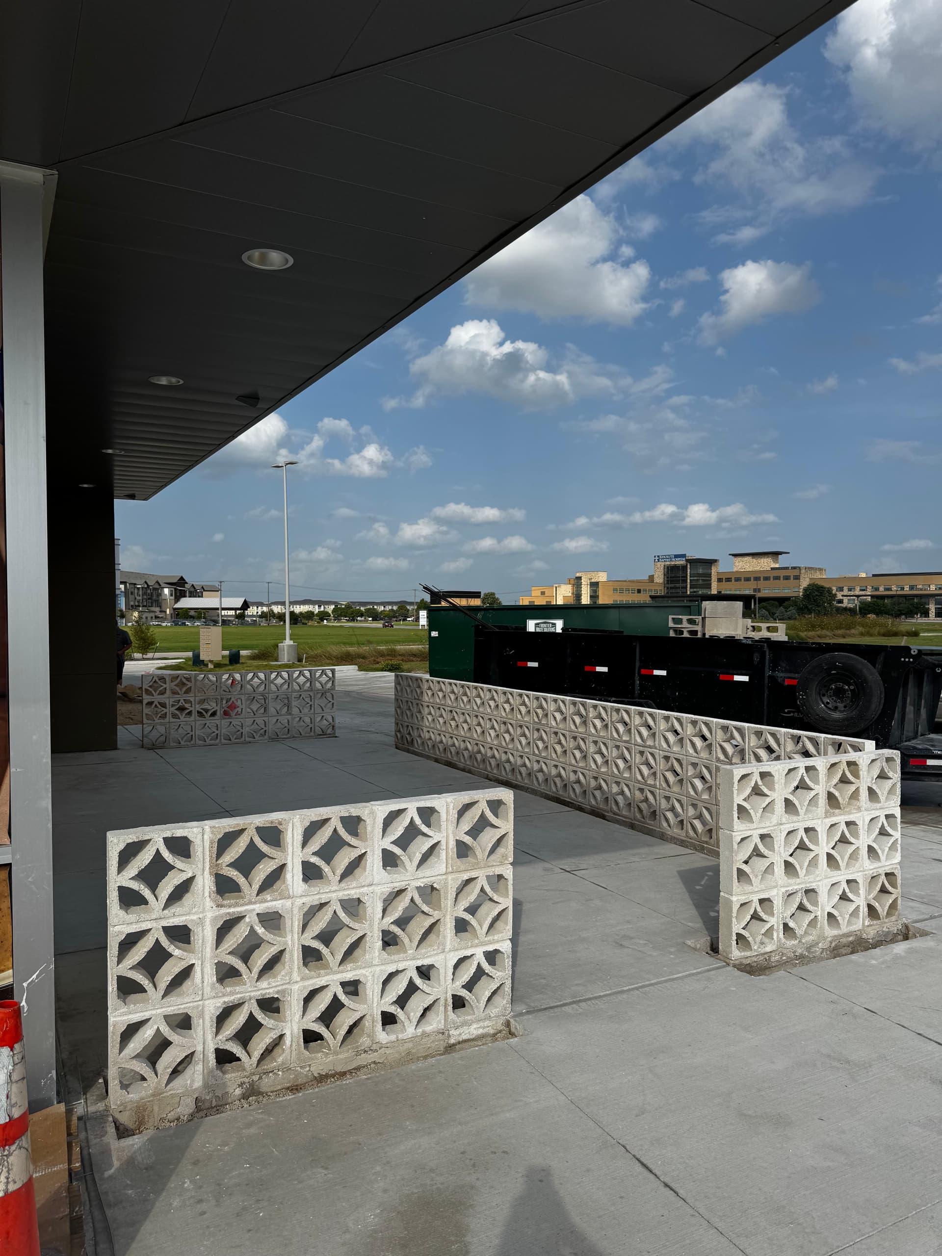 Gallery photos for Breezeblock Patio Wall Built for CAVA in New Braunfels: Image #2