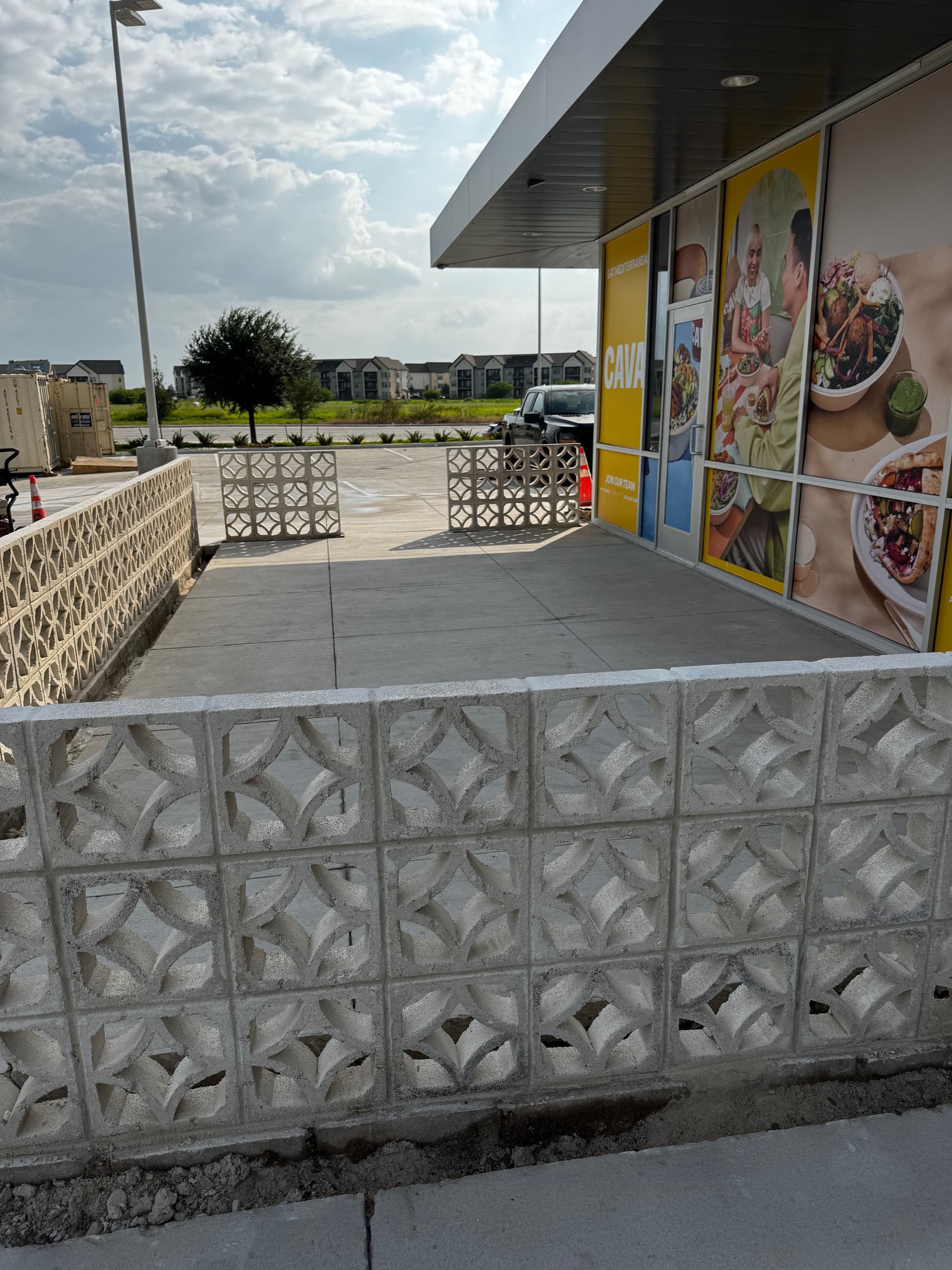 Gallery photos for Breezeblock Patio Wall Built for CAVA in New Braunfels: Image #3
