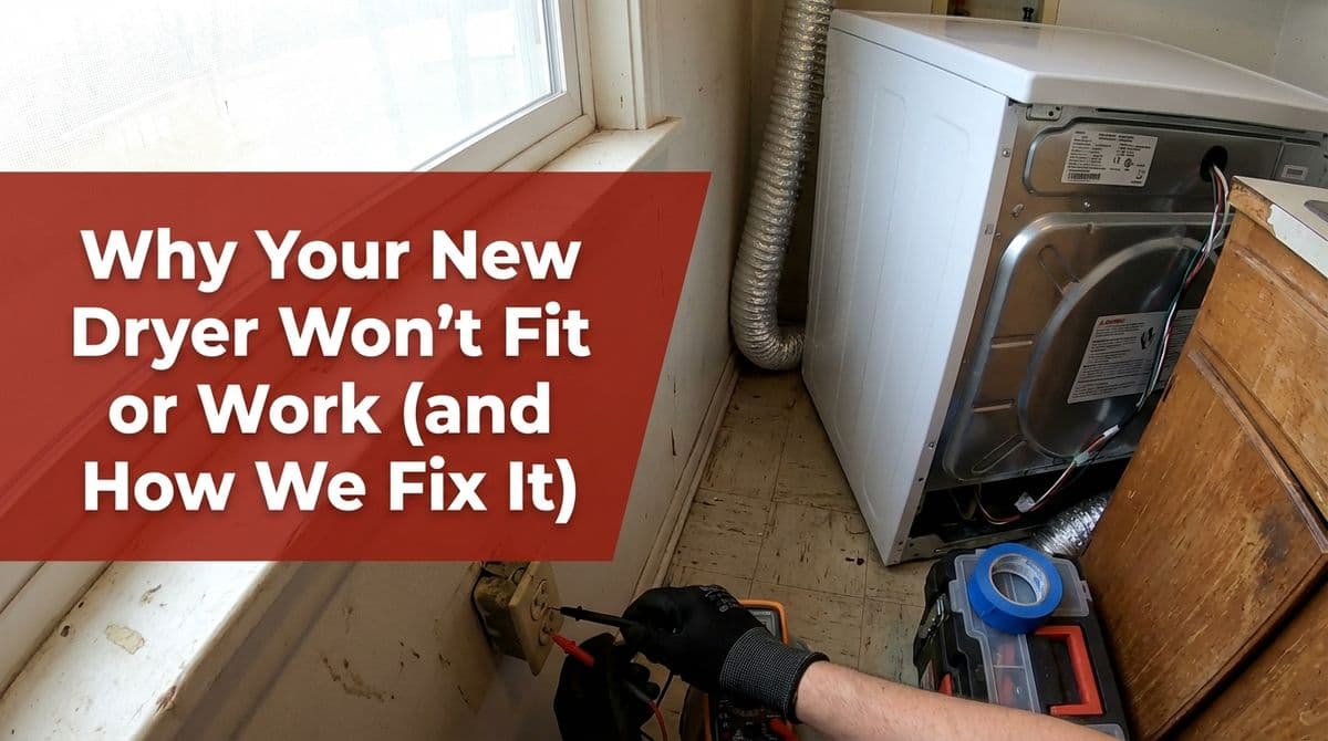Why Your New Dryer Won’t Fit or Work (and How We Fix It) image
